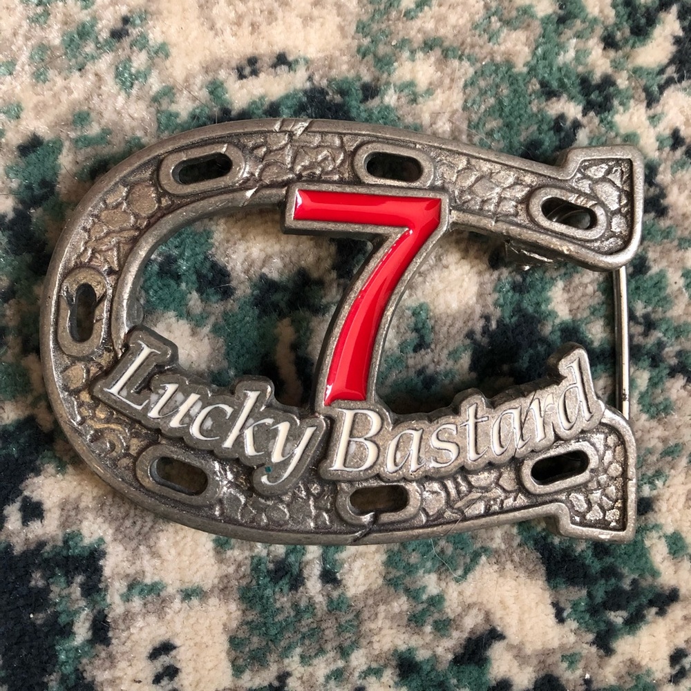 Lucky Bastard Belt Buckle